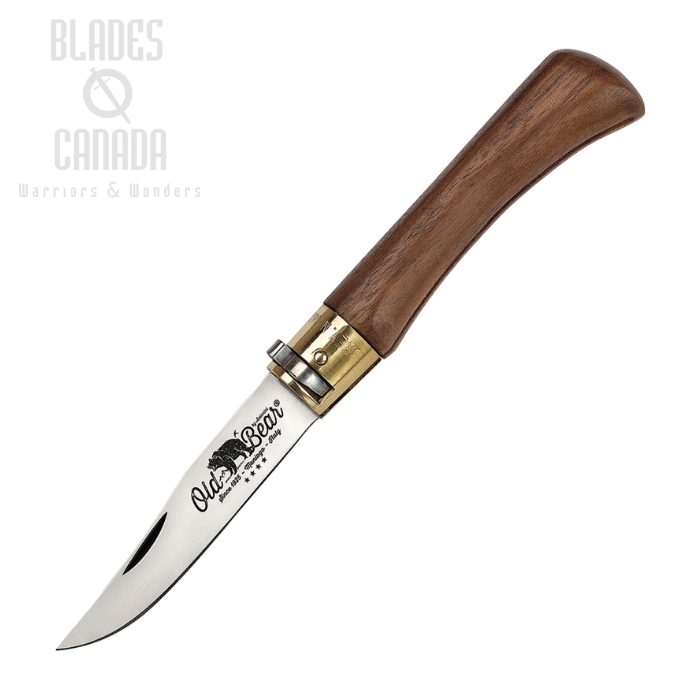 (image for) Antonini Old Bear Large Folding Knife, Stainless, Walnut Wood, 9307/21LN